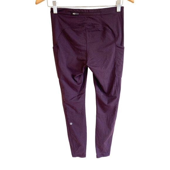 Lululemon Women’s 6 Speed Up Tight 28" Purple Maroon Full-On Luxtreme - Picture 5 of 11